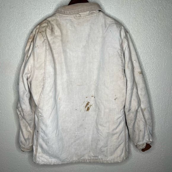 Vintage Carhartt Sun Faded Distressed Chore Jacket XL - Picture 5 of 11